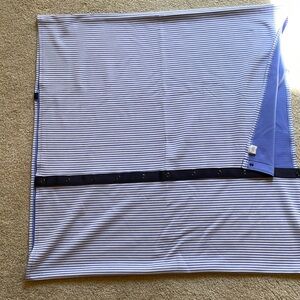 lululemon athletica Blue and White Striped Wrap